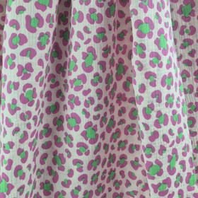 DOUBLE GAUZE LEO - LILAC-GREEN