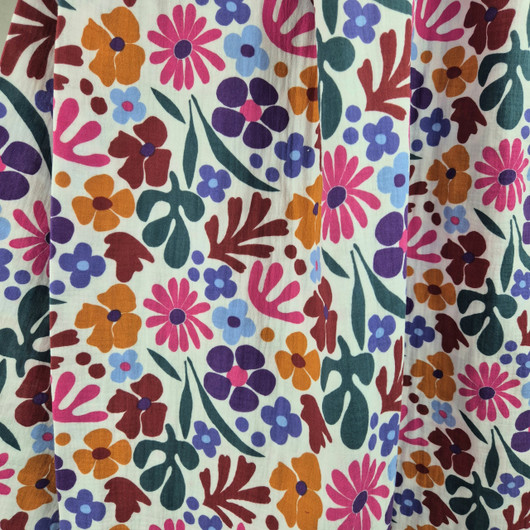 DOUBLE GAUZE COLORFUL TOPIC