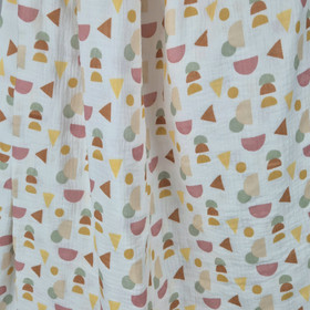 DOUBLE GAUZE GRAPHIC - VALKOINEN