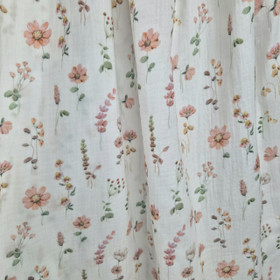 DOUBLE GAUZE DAINTY FLOWERS