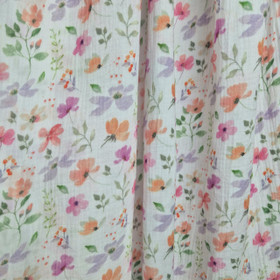 DOUBLE GAUZE DELICATE FLOWERS