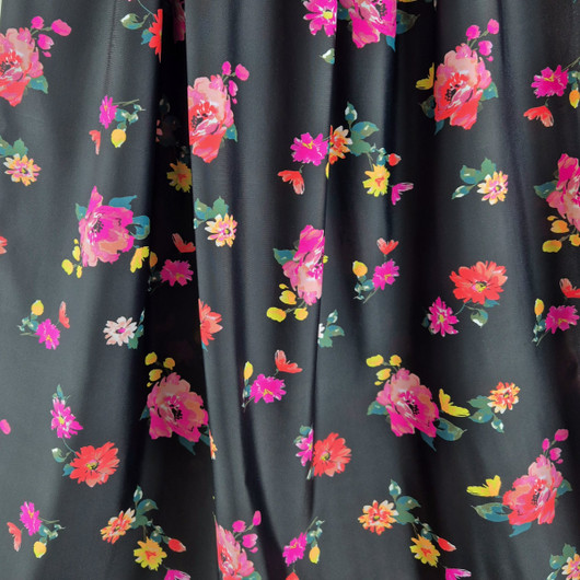 KUVIOLYCRA FLOWERS - MUSTA