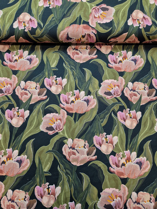 KUVIOCANVAS FLOWERS - BLACK