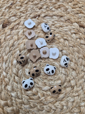 KANNALLINEN NAPPI: PANDA 15X18MM