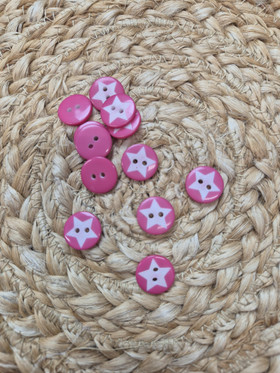 MUOVINAPPI: PINKKI TÄHTI 15MM