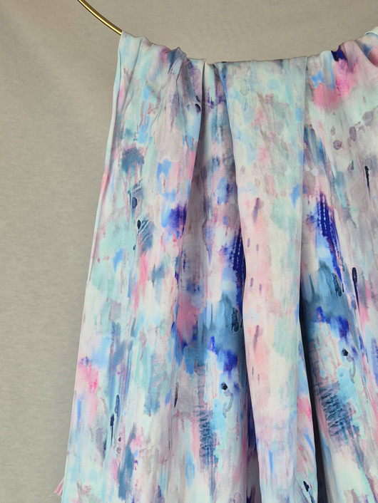 KUDOTTU VISKOOSI - WATERCOLOR BLUE