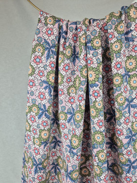 KUDOTTU VISKOOSI - FLOWERY LIGHT PINK