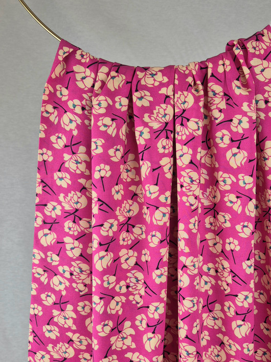 KUDOTTU VISKOOSI - FLOWERY PINK