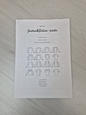 LILLALUMI OMPELUKAAVA - JUSTUS JA SELINA -PAITAKAAVA