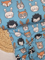 VERKKARI HAPPY ANIMALS PETROLI