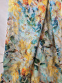 KUDOTTU VISKOOSI WATERCOLOUR FLOWERS BLUE