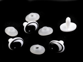 TURVASILMÄ: OVAALI MUSTAVALKOINEN 1KPL