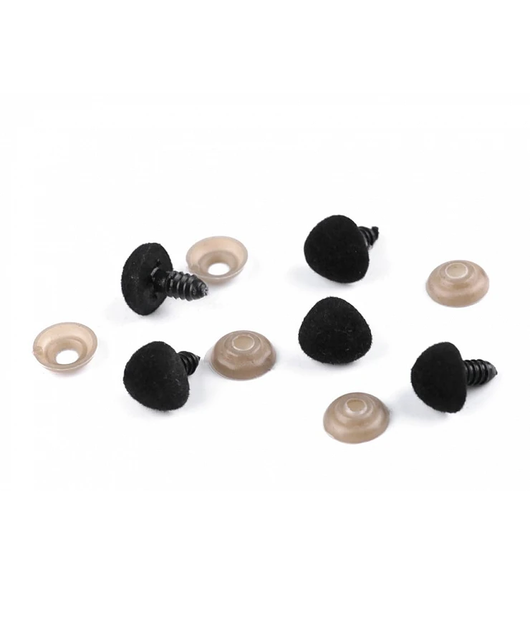 TURVANENÄ: SAMETTIPINTAINEN KOLMIO 14X15MM 1KPL