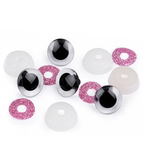 TURVASILMÄ GLITTER 20MM - TUKKUPAKKAUS 10KPL
