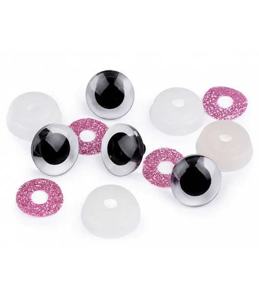 TURVASILMÄ GLITTER 20MM - TUKKUPAKKAUS 10KPL