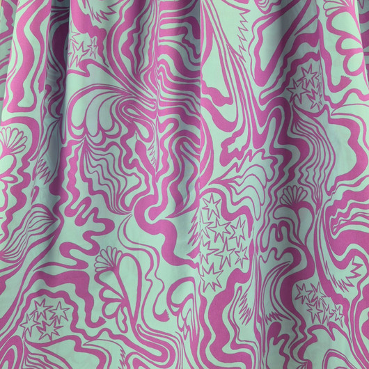 PUUVILLAKANGAS BRIGHT SHAPES - VAALEANSININEN