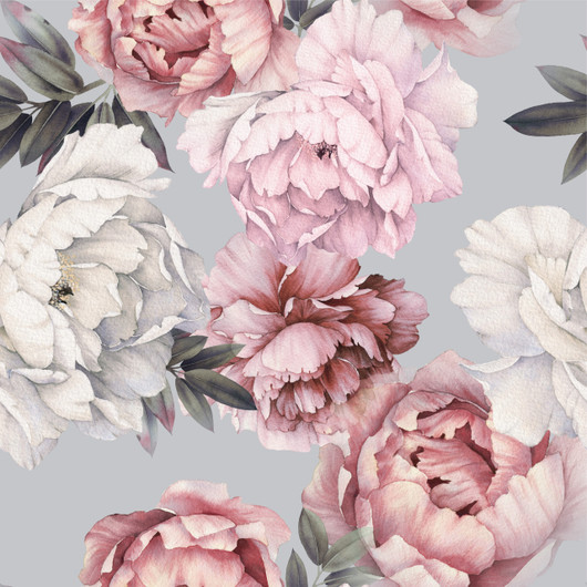 DIGITRIKOO SPRING FLOWERS GREY