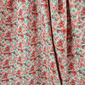 PUUVILLAKANGAS MINI ROSES - PUNAINEN