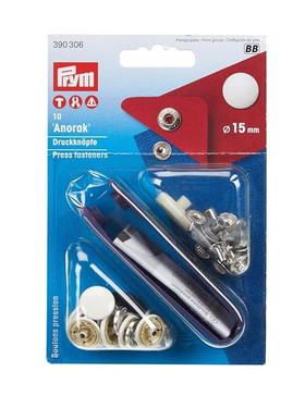 PRYM ANORAKKINEPPARI 15MM 