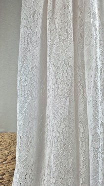 PITSIKANGAS BOHO FLOWERS - VALKOINEN