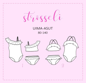 HATTARANKEVEITÄ OMPELUKAAVA - STRÖSSELI UIMAPUVUT