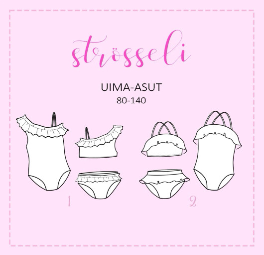 HATTARANKEVEITÄ OMPELUKAAVA - STRÖSSELI UIMAPUVUT
