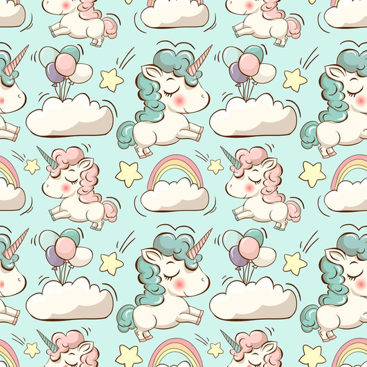 DIGITRIKOO RAINBOW UNICORNS MINT