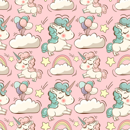 DIGITRIKOO RAINBOW UNICORNS PINK