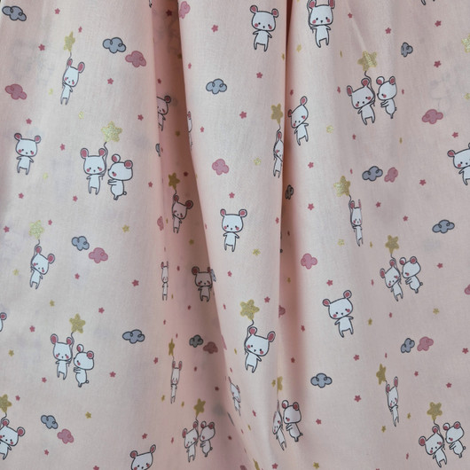 PUUVILLAKANGAS GLITTERPAINATUKSELLA SWEET MOUSE - PUUTERI