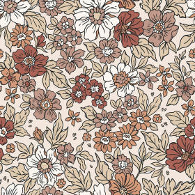 DIGITRIKOO VINTAGE FLOWERS BEIGE