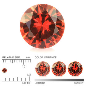 Rubiini briljantti 2,3 mm / 0,05 ct pyöreä