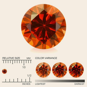 Rubiini briljantti 2,5 mm / 0,06 ct pyöreä