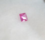 Pinkki safiiri 2,5 mm / 0,1 ct VVS neliö