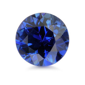  Safiiri 3,7 mm / 0,5 ct  pyöreä kuvallisella aitoustodistuksella