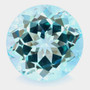 Topaasi sky blue 12,5 mm / 8,8 ct pyöreä kuvallisella aitoustodistuksella