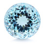 Topaz sky blue 12,5 mm / 4,5 ct round with certificate