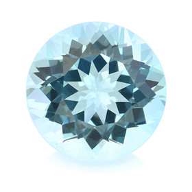 Topaasi sky blue 9,6 mm / 3,8 ct kuvallisella aitoustodistuksella