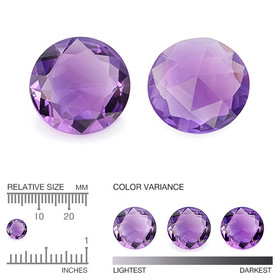 Amethyst 6,5mm round