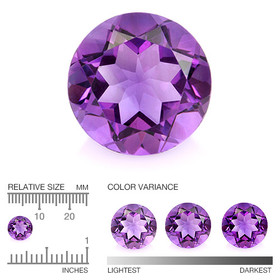 Zambian Amethyst 8 mm / 1,8 ct round