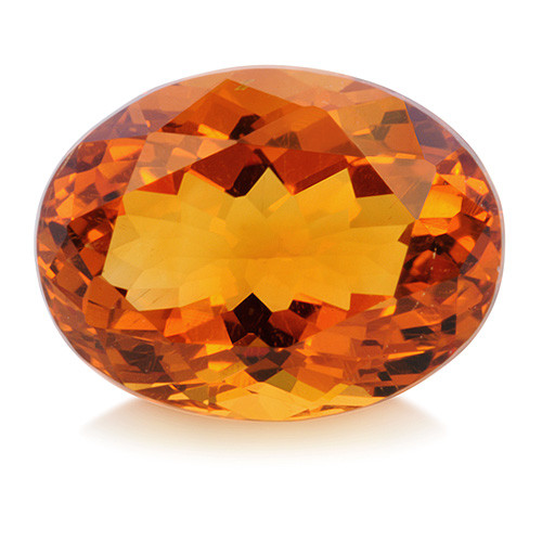 Citrine 1.14 CTS, 7.30 X 6.00 MM, Oval, Eye clean to Slightly included