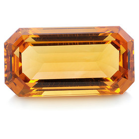 Brasilialainen Citriini 11 x 6 mm / 2,5 ct octagon kuvallisella aitoustodistuksella