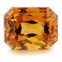 Citrine 8 x 7 mm / 2,4 ct octagon with certificate