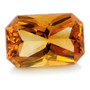Brasilialainen Citriini 11 x 6 / 2,2 ct octagon kuvallisella aitoustodistuksella