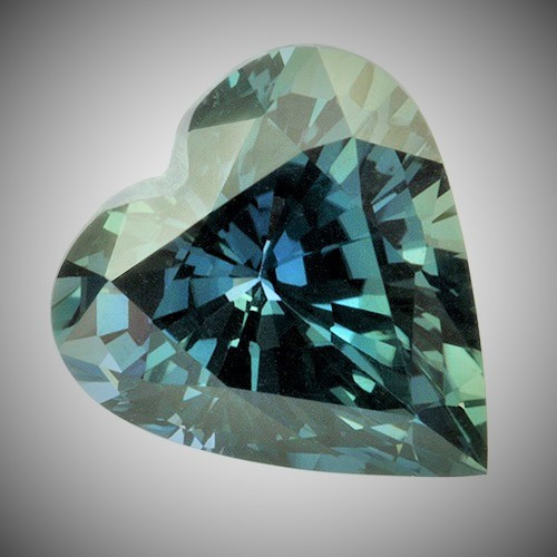 (471 ) safiiri sydän 1,2ct /VVS kuvallisella aitoustodistuksella