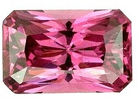 Rhodoliitti granaatti 0,5 ct VVS smaragdi hionta