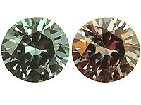 Väriä vaihtava Madagasgar granaatti 0,05 ct