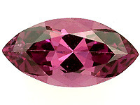 Rhodoliitti granaatti 9 mm / 1 ct markiisi