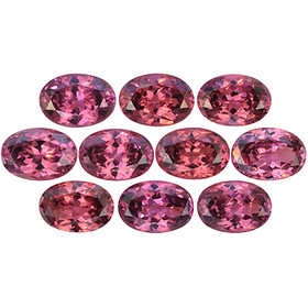 Rhodolite garnet 6,5 mm / 0,7 ct oval