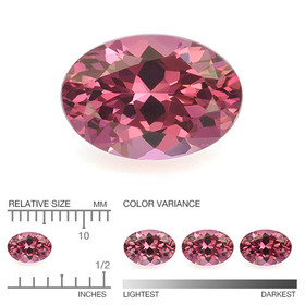 Garnet 6 x 4 mm / 0,5 ct oval