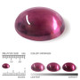 Garnet,rhodolite 8 x 6 mm / 1,5 ct oval